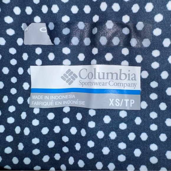 Columbia Performance Fishing Gear Elegant Navy Blue Patterned Sleeveless Dress - Picture 4 of 7